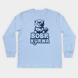 Bobr Kurwa! Grunge Kids Long Sleeve T-Shirt